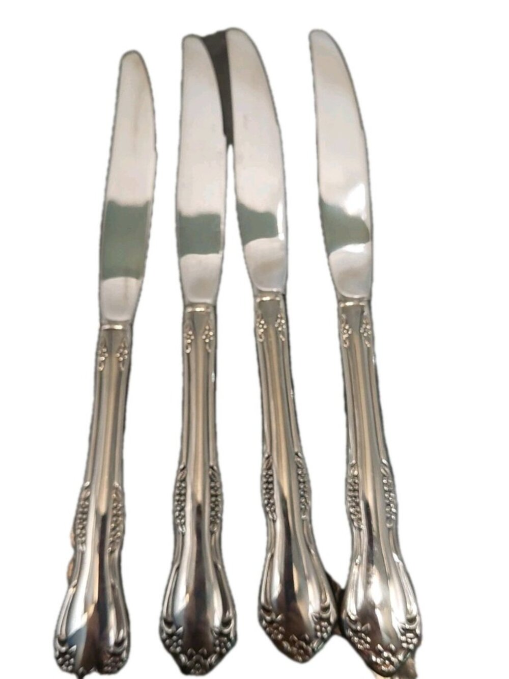 Oneida Mansfield Dinner Knife Stainless 9” Wm A Rogers Deluxe - Set of 4